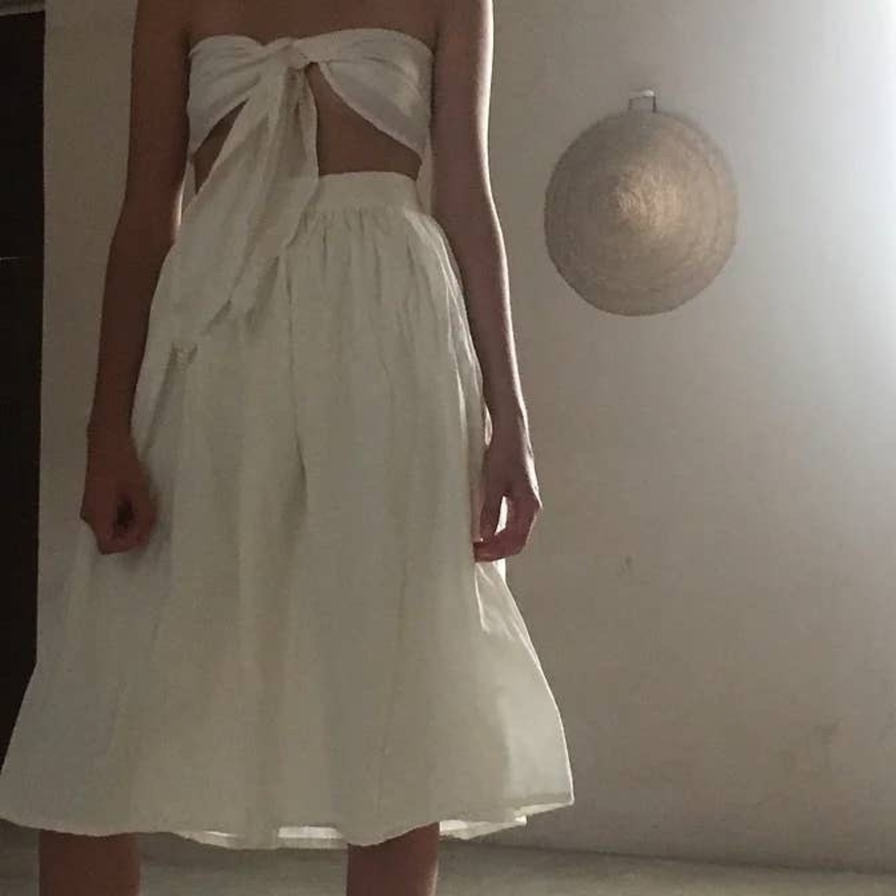 Golondrina of Mexico set of Pareo skirt, tie top, and Natali off the shoulder